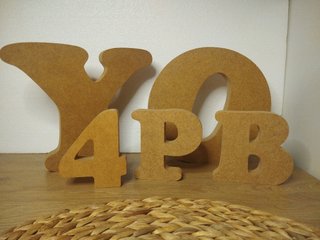 Letras de madera dm