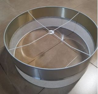 LAMPARA TULIPA PLATEADA