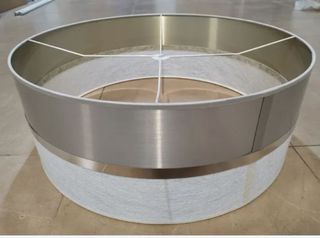 LAMPARA TULIPA PLATEADA