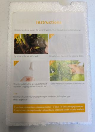 2 GOTEROS DE VIDRIO PARA AUTORIEGO PLANTAS