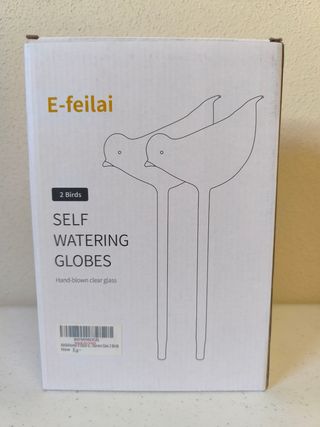 2 GOTEROS DE VIDRIO PARA AUTORIEGO PLANTAS