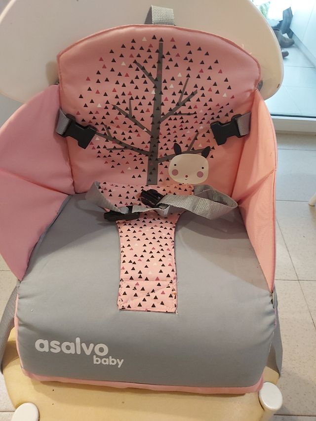 Trona viaje portátil rosa Asalvo