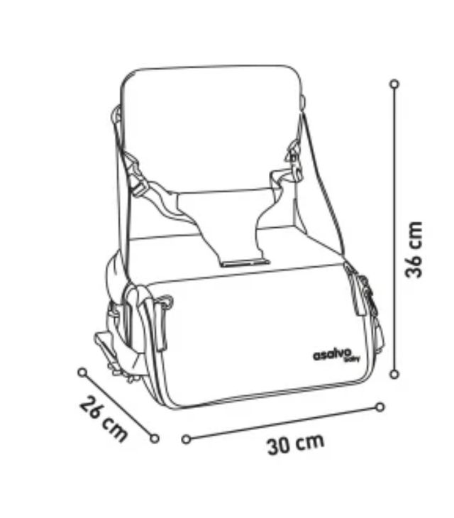 Trona viaje portátil rosa Asalvo