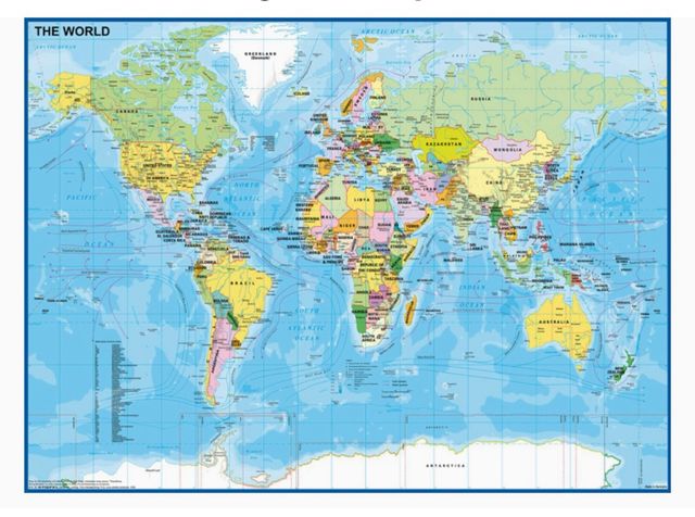 Mappa del mondo di Ravensburger Puzzle