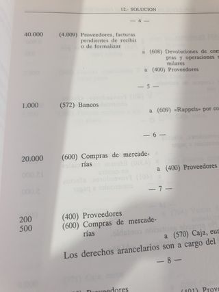 Supuestos contabilidad financiera