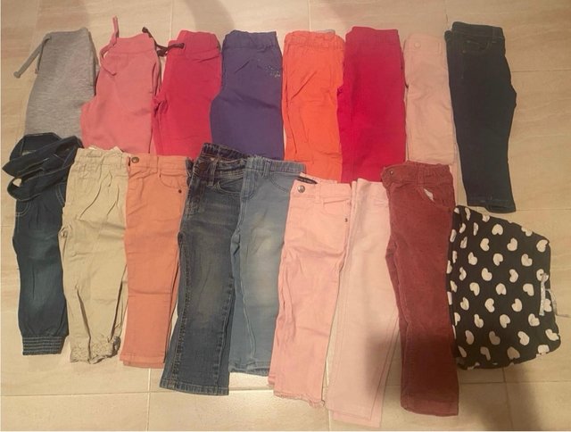 Lote de calças para menina 86cm