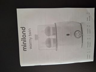 Calienta biberones doble