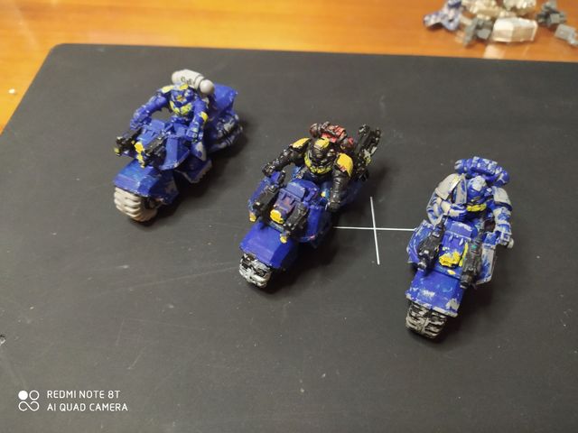Marines 40k, land speeder, motos