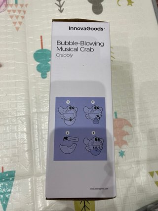 Cangrejo baño burbujas