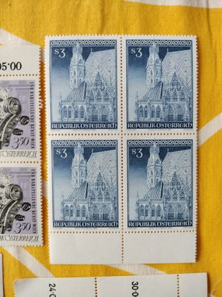 Sellos. Republik Osterreich distintos.