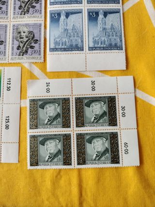 Sellos. Republik Osterreich distintos.