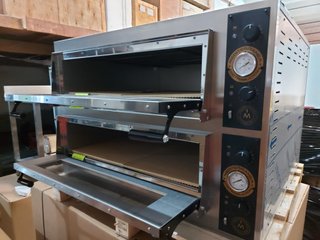 HORNO PARA 4+4 PIZZAS DE 40 CM /GLASS