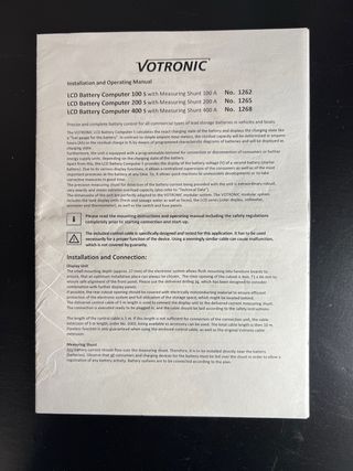 Monitor de baterias Votronic