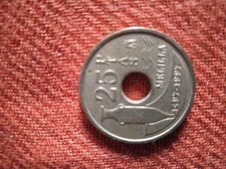 Moneda 25 ptas. Españolas