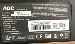 Monitor/Pantalla AOC