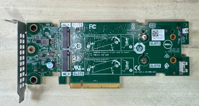 DELL 72WKY 2x M.2 SATA PCIe Slot Boss card