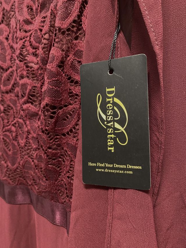 Vestido elegante de gasa - Talla L - NUEVO