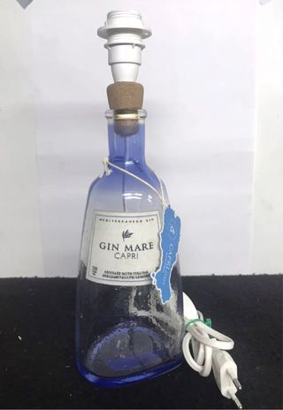 Lampada Bottiglia Gin Capri vuota 70cl