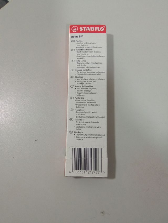 10un marcadores stabilo ponta fina 0.4mm