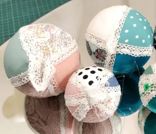 Lote Bolas Navidad artesanales