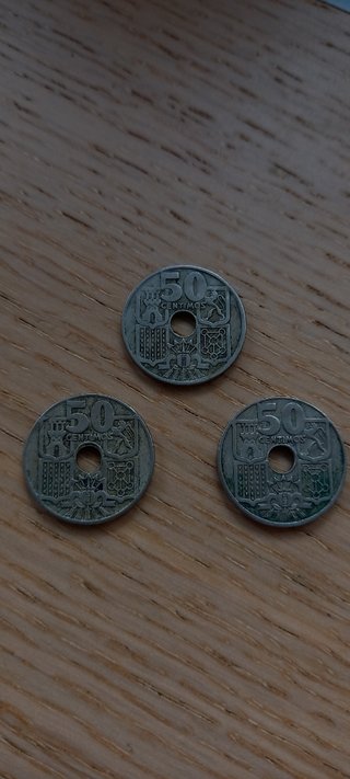 Monedas de 50 centimos 1949