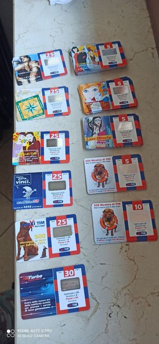 Schede telefoniche tim