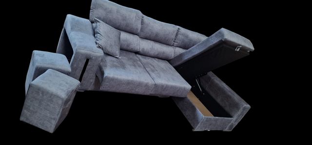 Sofa chaiselongue Gris ¡¡oferta!!