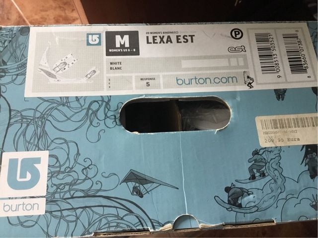 Fijaciones burton ,para tabla snow