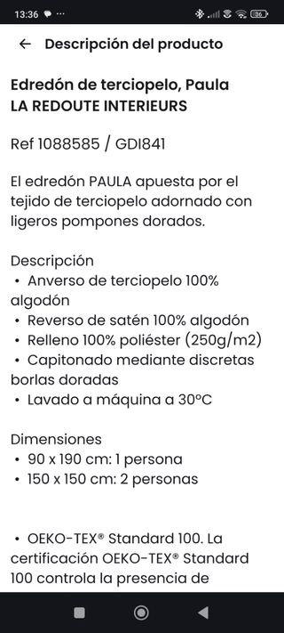 Cubrecama terciopelo+2 cojines a juego