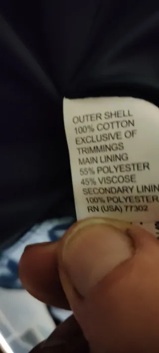 CHAQUETA HOMBRE AZUL ATERCIOPELADA PARA