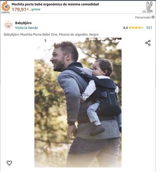 MOCHILA PORTABEBÉS BABYBJÖRN