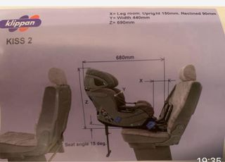 Silla klippan Kiss 2 plus 0+1 coche contramarcha