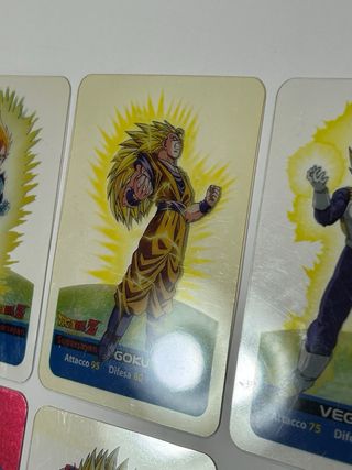 Set di 8 lamincards di Dragonball Z