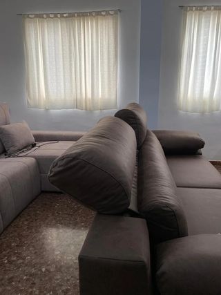 Sofá cama dos plazas marrón - entrega gratis