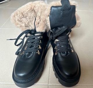 Botas de piel Zara