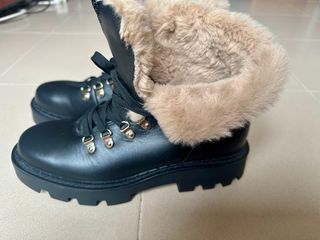 Botas de piel Zara