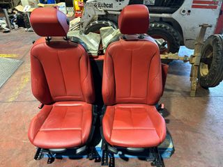 Tapiceria cuero rojo BMW 420 (2014) F32, F33