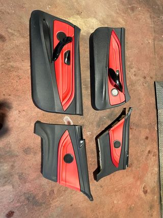 Tapiceria cuero rojo BMW 420 (2014) F32, F33