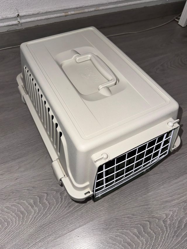 Transportín para mascotas + bebedero, comedero🎁