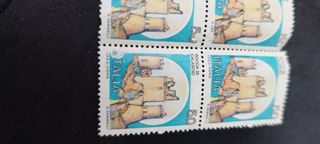 4 Francobolli anni 80 vintage