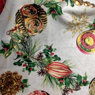 Tela antelina/ terciopelo Navidad