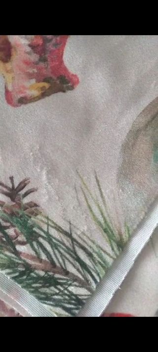 Tela antelina/ terciopelo Navidad