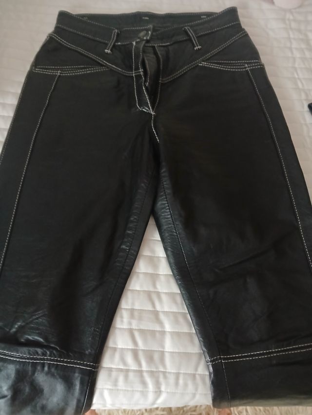 Pantalones de piel mujer