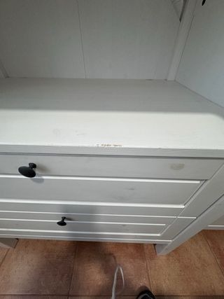 SUNDVIK Cómoda con cambiador, blanco