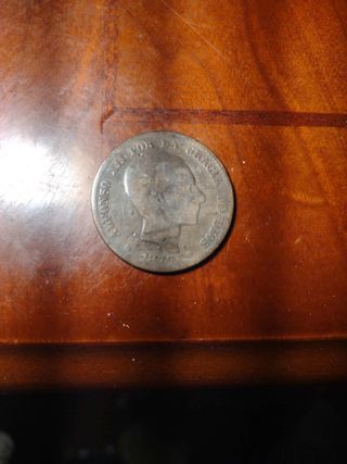 Moneda antigua dé España 1879.