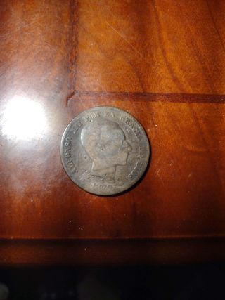 Moneda antigua dé España 1879.