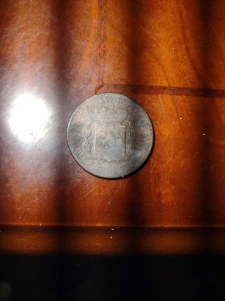 Moneda antigua dé España 1879.