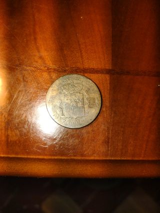 Moneda antigua dé España 1879.