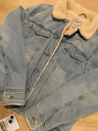 Chaqueta tejana con pelito