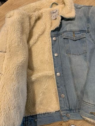 Chaqueta tejana con pelito